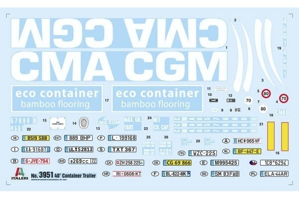 Italeri 1:24 40' Container Trailer