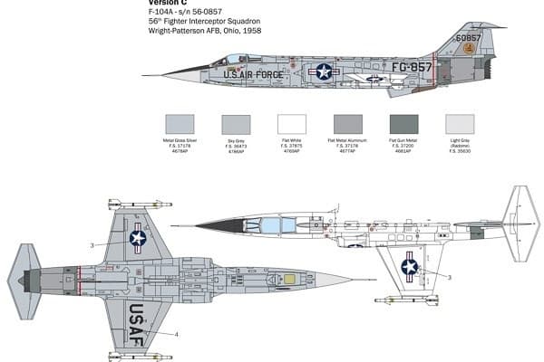 Italeri 1:32 F-104 A/C Starfighter