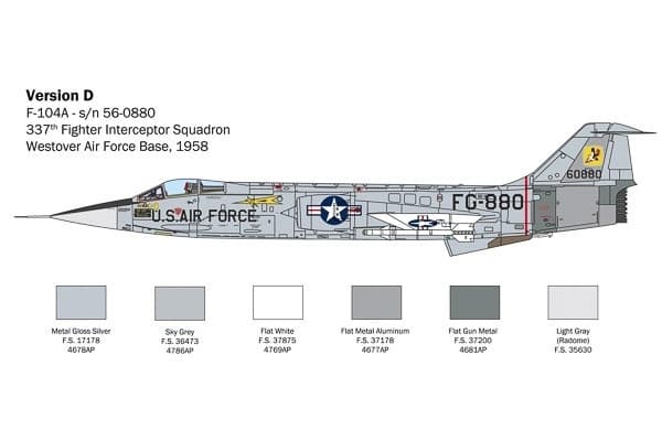 Italeri 1:32 F-104 A/C Starfighter