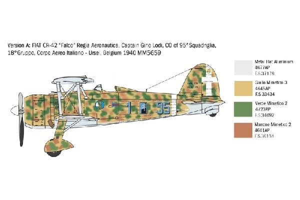 ITALERI 1:48 Fiat CR.42 ''Falco''
