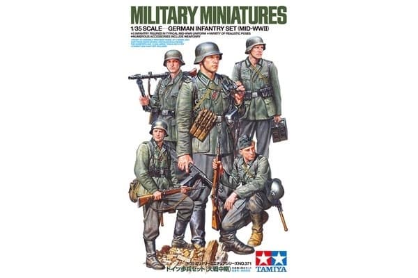 Tamiya 1:35 Tysk infanterisett (midten av andre verdenskrig)