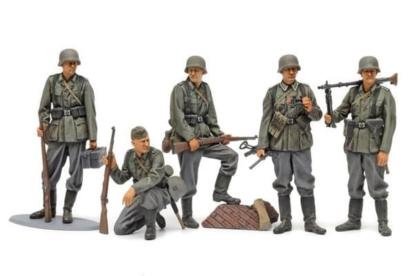 Tamiya 1:35 German Infantry Set (Mid-WWII) Grøn, Grå