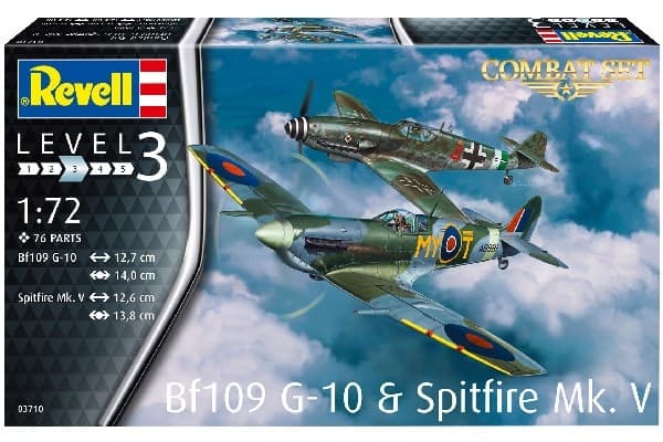 Revell 1:72 Combat Set Bf109G-10 &amp; Spitfire Mk.V