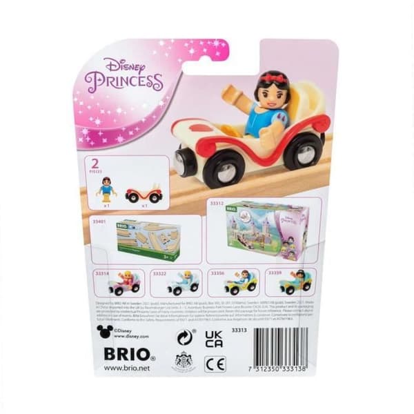 Disney Princesses Ravensburger Snow White Wagon - Gul/Röd/Blå - Leksak för barn från 3 år och uppåt