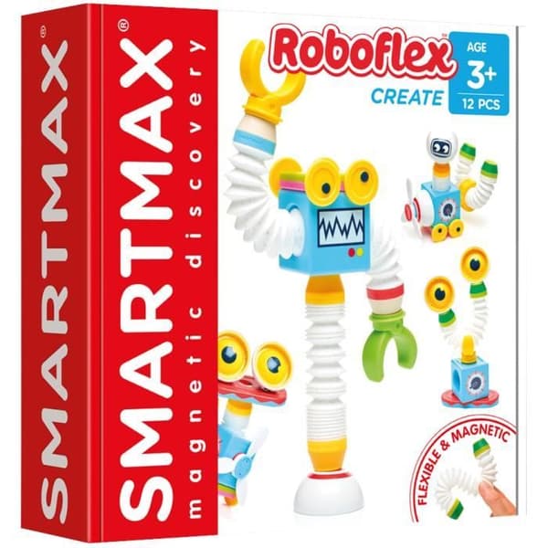 Byggleksak - SMARTMAX - Roboflex Skapa - Magnetiska och flexibla delar - Flerfärgad - Blandad