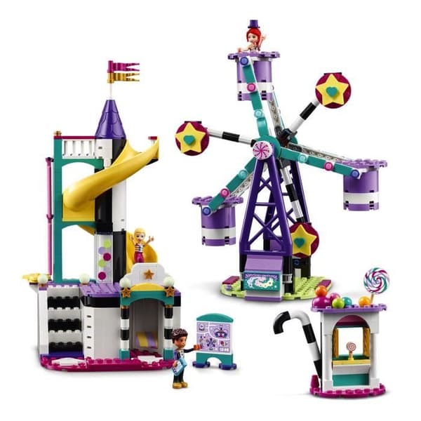 LEGO® 41689 Friends Det magiska pariserhjulet och rutschkanan, nöjespark, nöjespark med minidockor