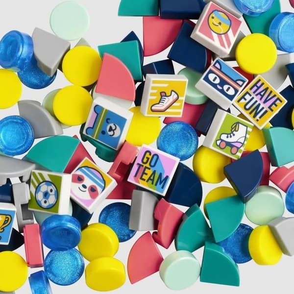 LEGO® 41958 DOTS dekorationsplattor DOTS - serie 7, väska, obegränsade kombinationer för armband, rum eller väska, presentidé