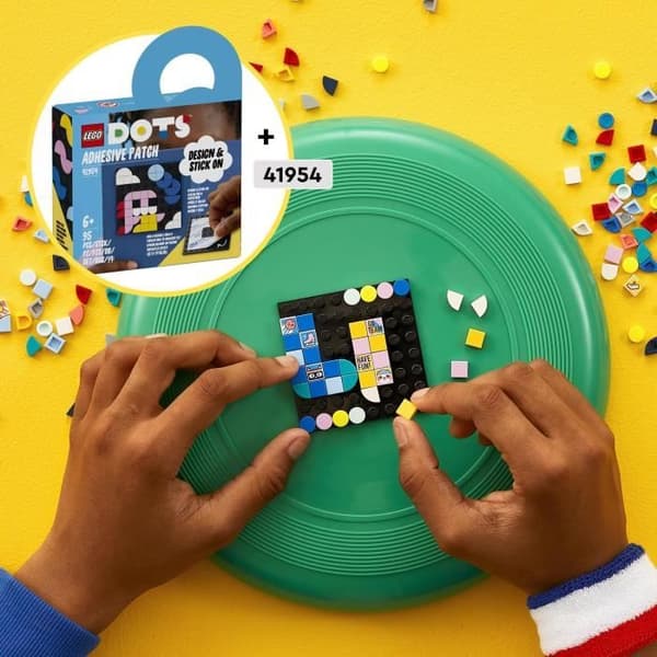 LEGO® 41958 DOTS dekorationsplattor DOTS - serie 7, väska, obegränsade kombinationer för armband, rum eller väska, presentidé