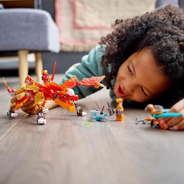 LEGO Ninjago 71762 Kai's Fire Dragon - Evolution, Ninja Toy, Fighter Minifigures, Ages 6