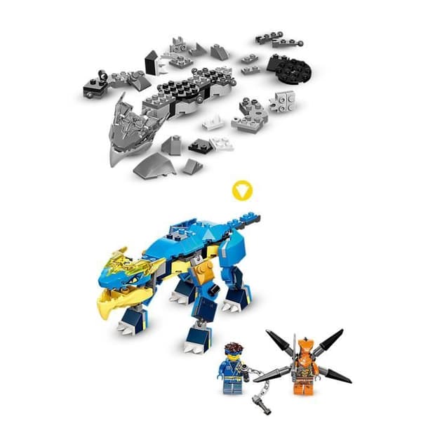 LEGO® 71760 NINJAGO Jay's Thunder Dragon Evolution Collectible Mission Banner Snake Minifigure Set