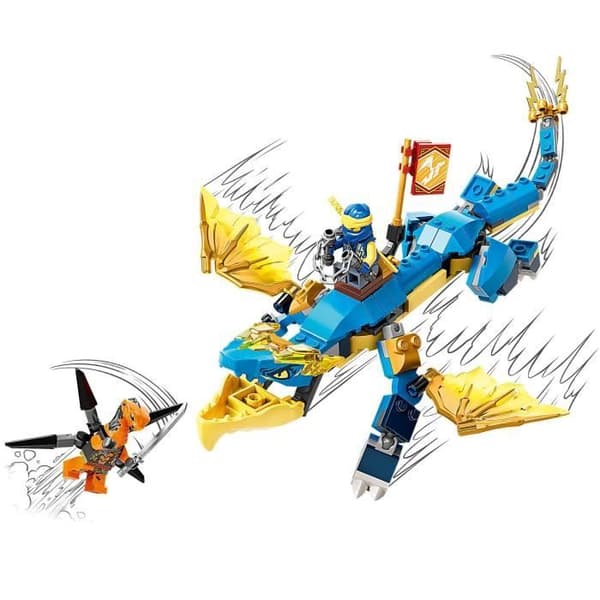 LEGO® 71760 NINJAGO Jay's Thunder Dragon Evolution Collectible Mission Banner Snake Minifigure Set