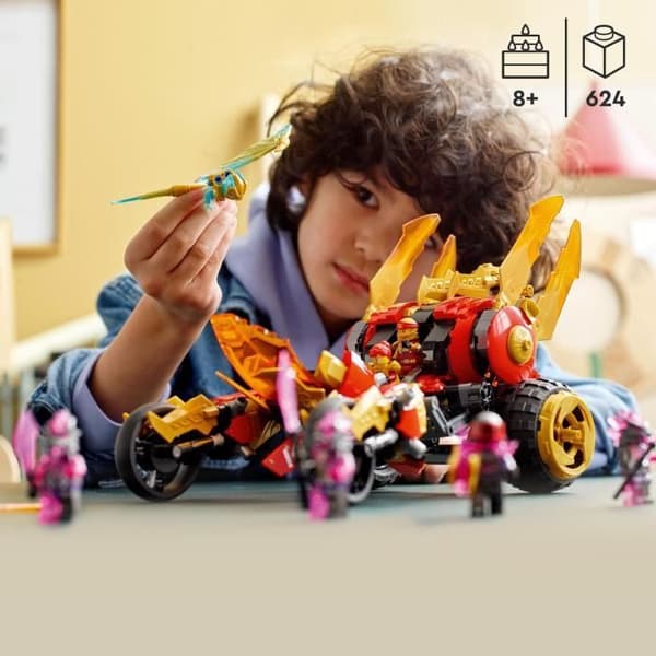 LEGO NINJAGO 71773 Kai's Golden Dragon Off-Roader leksaksbil för barn