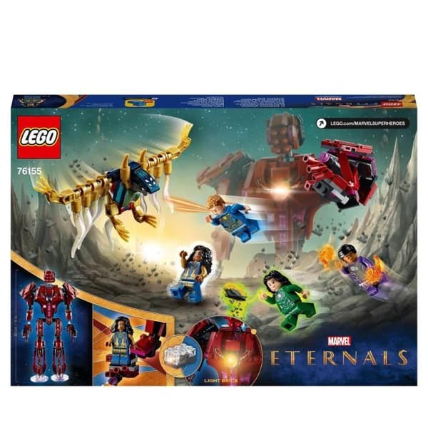 LEGO® 76155 Marvel Eternals i Arishems skugga, byggsats för superhjälte för barn från 7 år och uppåt