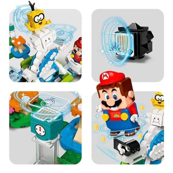 LEGO® 71389 Super Mario Utvidelsessett Lakitus Himmelverden, Leke for Barn fra 7 år, Samleobjekt