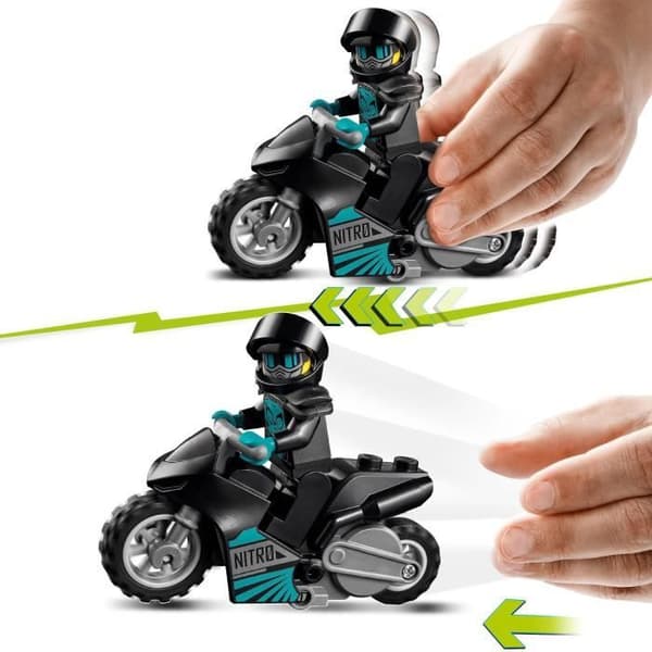 LEGO® 60294 City Stuntz Stuntshowlastbilen, tillbakadragande motorcykel, handfat, byggleksak för barn
