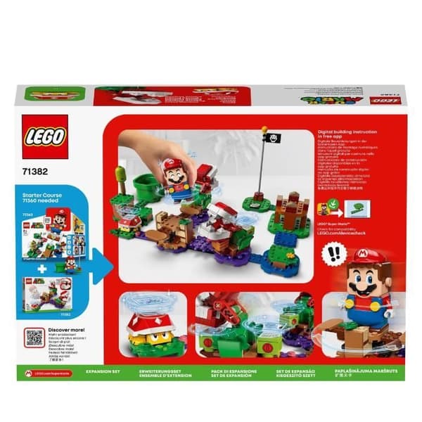 LEGO® Super Mario™ 71382 Expansionssetet Piranha Plant Challenge, som ska kombineras med LEGO® Super Mario™ Starter Pack