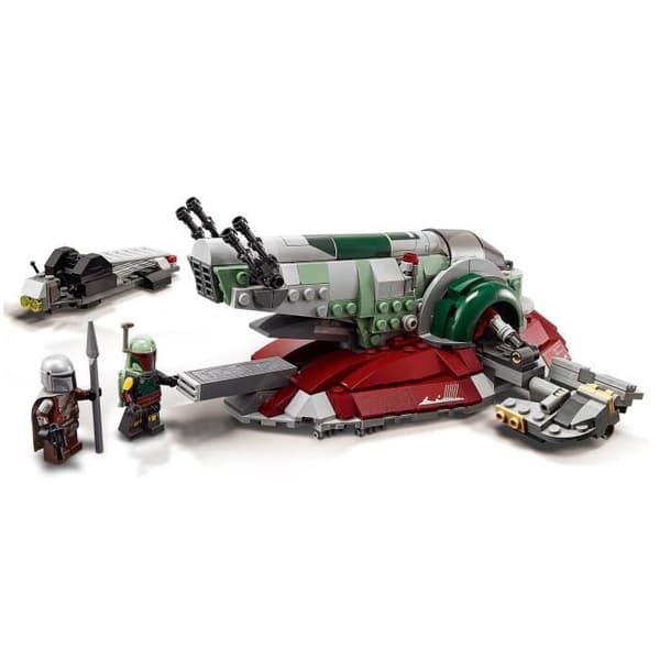 LEGO® 75312 Star Wars Boba Fetts luftskepp, set med 2 minifigurer, leksak för barn från 9 år och uppåt
