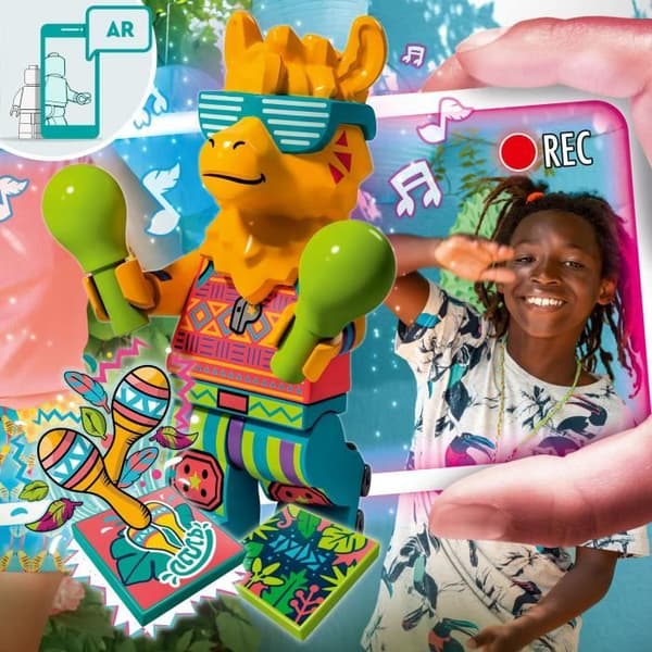 LEGO® 43105 VIDIYO™ Party Lama BeatBox Music Video Maker, Musical Toy with Lama, Augmented Reality Set App
