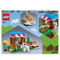 Miniatyrbild 6 av 6: LEGO® 21184 Minecraft bageriet, byleksak, ranka, svärd och djurminifigurer, födelsedagspresent från 8 år gammal
