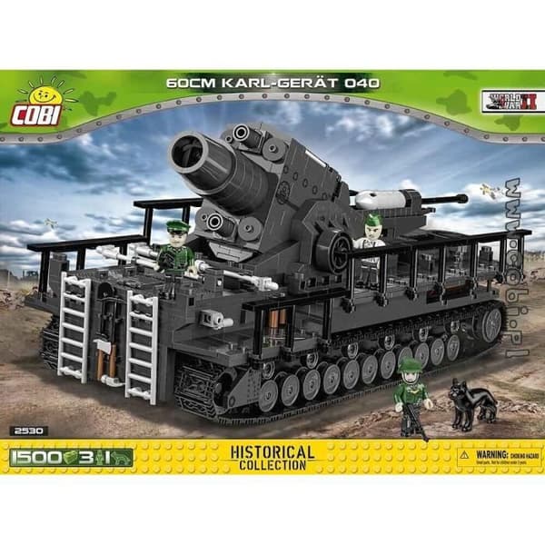 Byggspel - 60 CM KARL-GERAT 040 ADAM - 1500 stycken - 4 Cobi-figurer