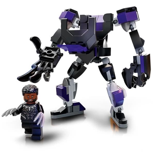 LEGO 76204 Marvel The Black Panther Robotrustning, Minifigurset, Avengers Building Toy för barn +7 år att samla in