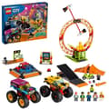 Miniatyrbild 1 av 6: LEGO® 60295 City Stuntz Stunt Show Arena, 2 monstertruckar och leksaksbilar, Pull-Down Motorcykel, Circle