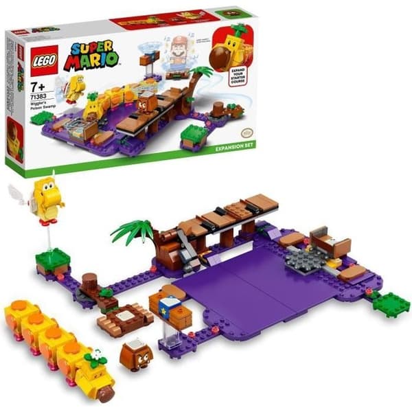 LEGO® Super Mario™ 71383 Wiggler's Poison Swamp Expansion Set, Samlarspel med Goomba och Koopa Paratroopa