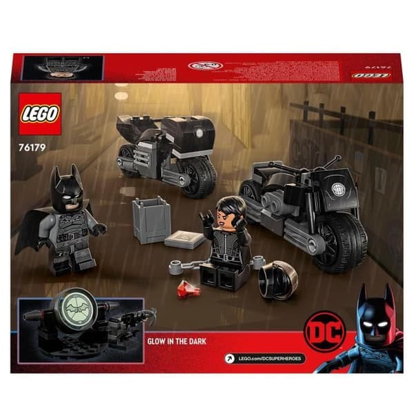 LEGO® DC 76179 Batman och Selina Kyles byggleksak för motorcykeljakt