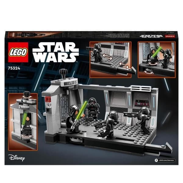 LEGO 75324 Star Wars Attack Of The Dark Troopers, Byggleksak, The Mandalorian, Luke Skywalker Minifigure, Barn 8 år