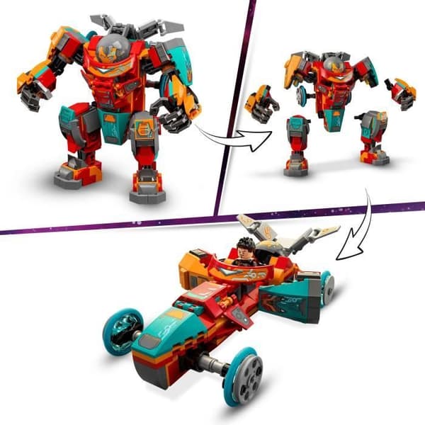 LEGO® 76194 Marvel Tony Starks Iron Man Sakaaran rustning, Marvel-minifigur för barn från 8 år