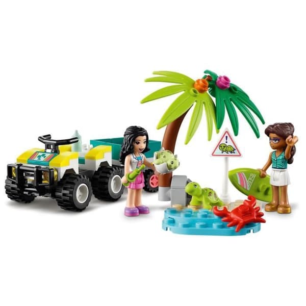 LEGO® 41697 Friends Turtle Protection Vehicle, Kreativ leksak för barn från 6 år och uppåt, marina djurfigurer