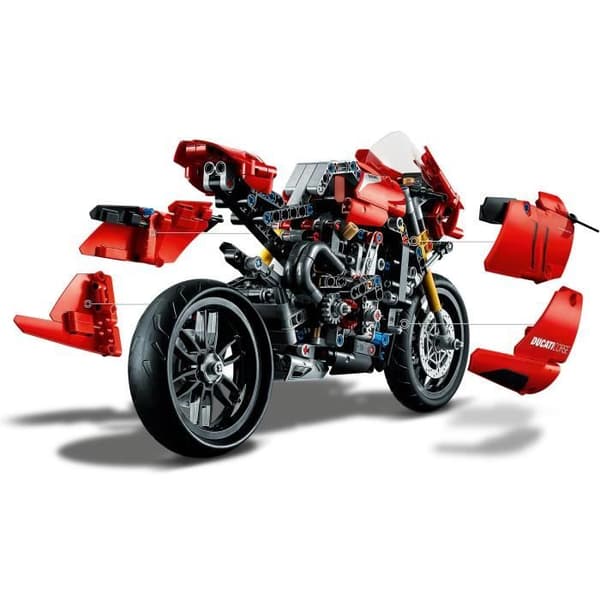 LEGO® Technic 42107 Ducati Panigale V4 R, Moto GP Model Kit, Ducati Motorcykelbyggd, Motorcykelleksak, Barn från 10 år och uppåt