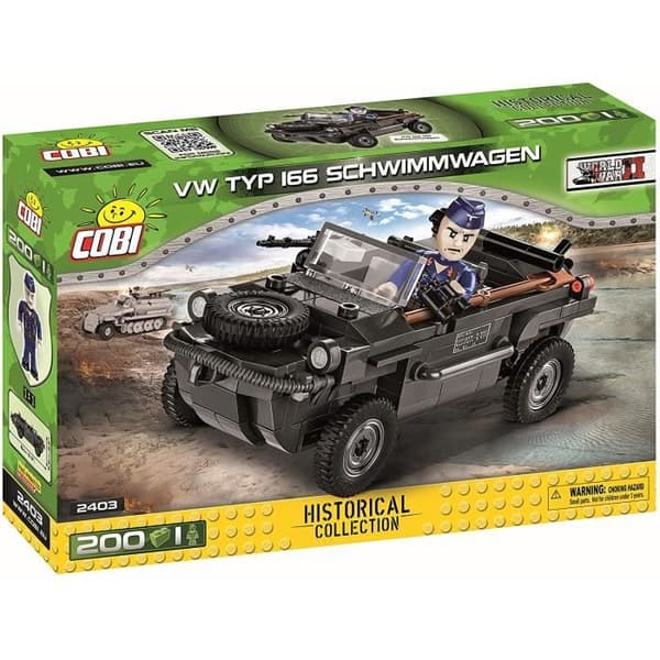 Amfibiefordon - COBI - VW TYP 166 Schwimmwagen - 14 000 stycken - För barn och pojkar
