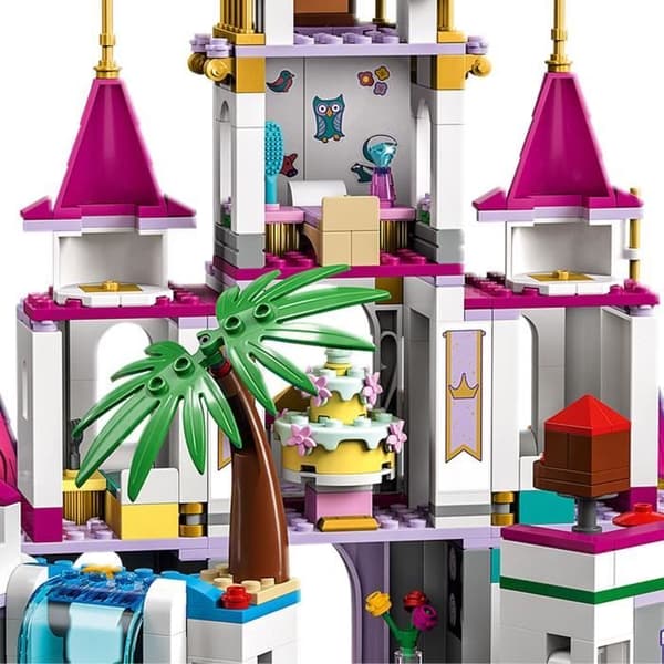 LEGO 43205 Disney Princess Epic Adventures in the Castle, Ariel, Moana och Rapunzel Leksak, Djurfigurer, Barn från 6 år