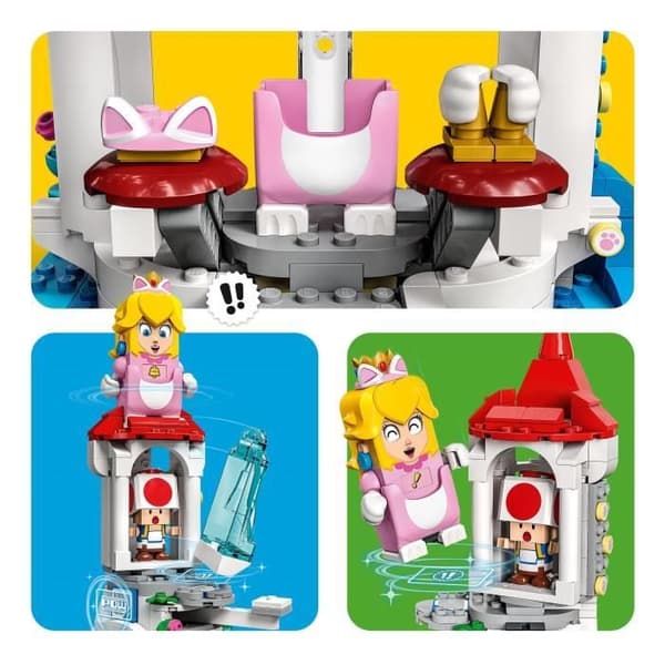LEGO 71407 Super Mario The Frozen Tower och Peach Cat-kostymexpansionsset, paddaminifigur, slottsleksak, barn 8 år