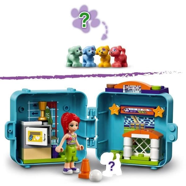 LEGO® 41669 Friends Mias fotbollskub – Serie 5 bärbar samlarleksak med minidocka