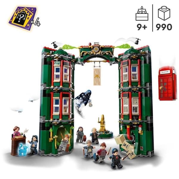LEGO® 76403 Harry Potter The Ministry of Magic, 12 minifigurer och en förvandlingsfunktion, presentidé