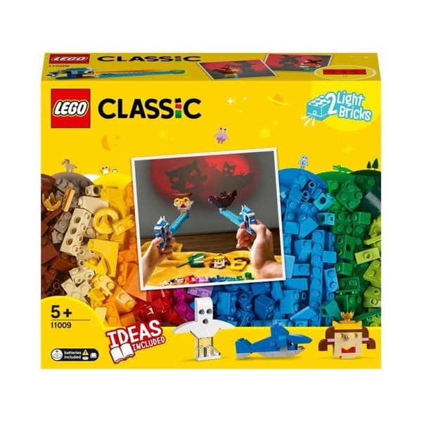 LEGO® Classic 11009 klossar och ljus - kreativa byggleksaker, skuggteater för barn från 5 år