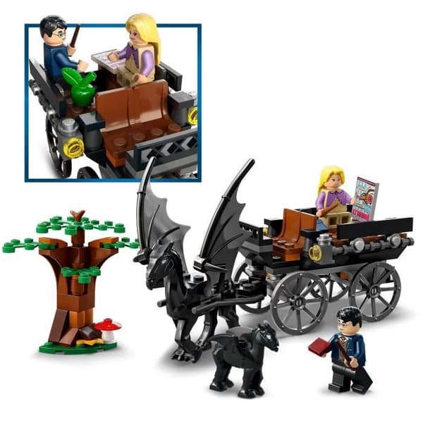 LEGO® 76400 Harry Potter Diligensen och Thestrals från Hogwarts, leksak och minifigur av hästar och vagn från 7 år