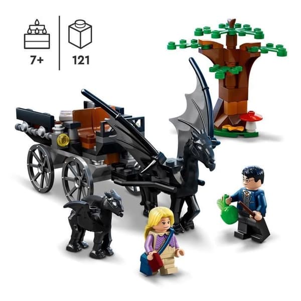 LEGO® 76400 Harry Potter Diligensen och Thestrals från Hogwarts, leksak och minifigur av hästar och vagn från 7 år