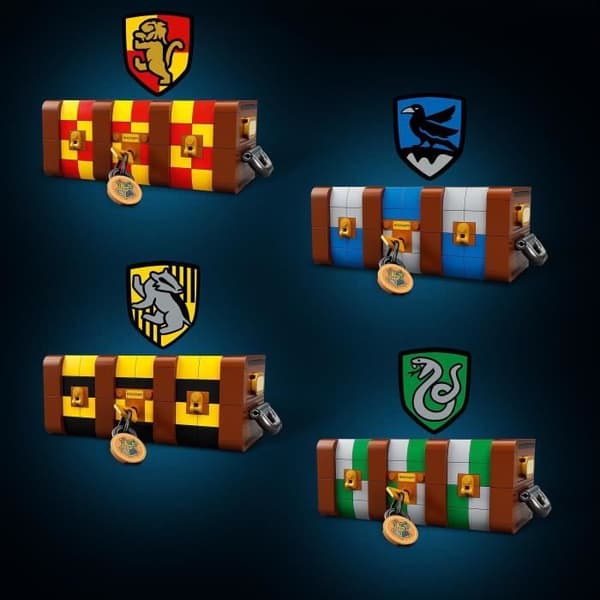 LEGO 76399 Harry Potter Hogwarts magiska kista, anpassningsbar leksak, tillbehör och karaktärsskapande, barn 8 år