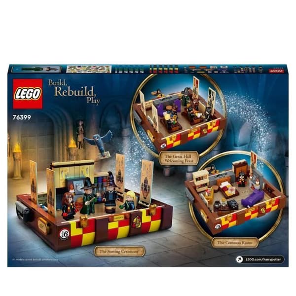 LEGO 76399 Harry Potter Hogwarts magiska kista, anpassningsbar leksak, tillbehör och karaktärsskapande, barn 8 år