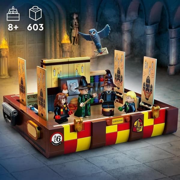 LEGO 76399 Harry Potter Hogwarts magiska kista, anpassningsbar leksak, tillbehör och karaktärsskapande, barn 8 år