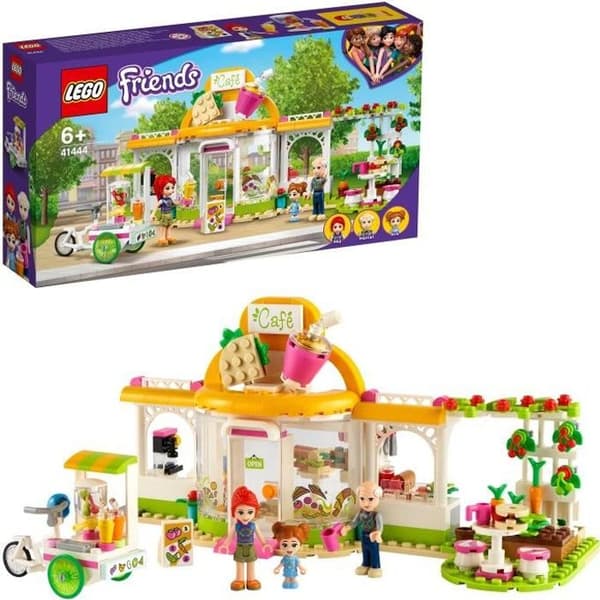 LEGO® Friends 41444 Heartlake City Ekologiska Café med 3 Mini-Dockor, Utbildningsspel för Barn från 6 år och uppåt