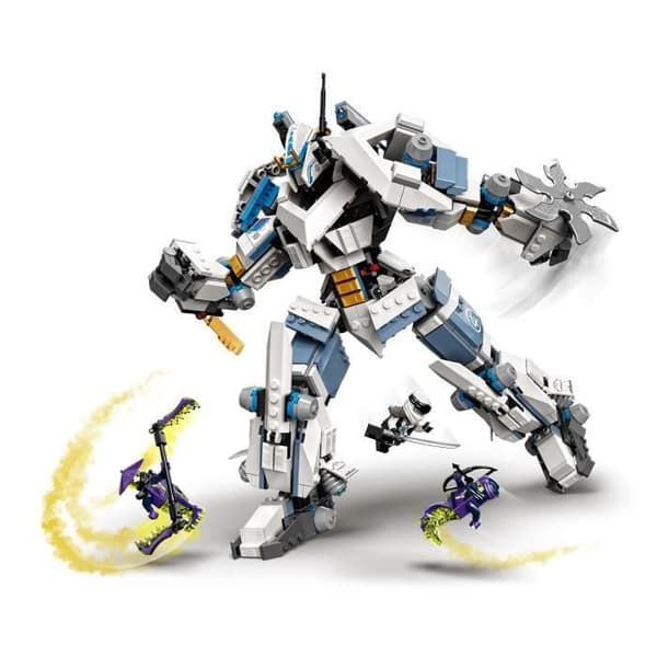 LEGO® NINJAGO 71738 Zanes Titan Battle Mech, Ninja Building Toy, Minifigures