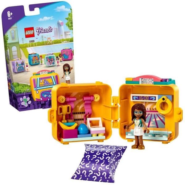 LEGO® 41670 Friends Andreas simkub – Serie 5 bärbar samlarleksak med minidocka