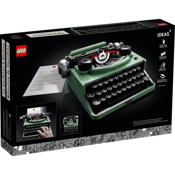 Idéskrivmaskin - Lego - 21327 - 2079 bitar - Khakigrön - Montering för att montera själv