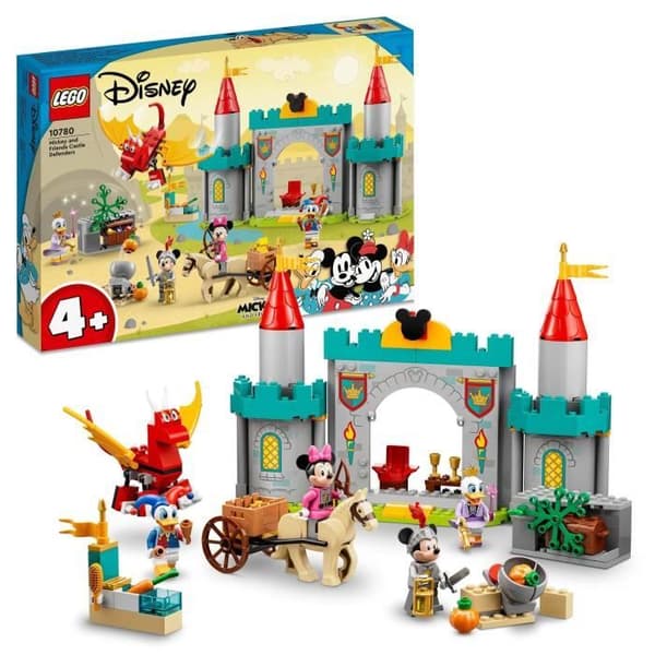 LEGO® Disney Mickey and Friends 10780 Castle Defenders, leksak med hästar för 4 år gammal