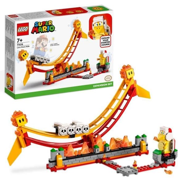 LEGO® Super Mario 71416 Lava Wave Ride Expansion Set, med minifigurer