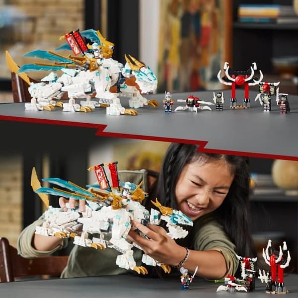 LEGO® NINJAGO 71786 Zanes isdrakvarelse, 2-i-1-leksak, drakfigur och minifigurer